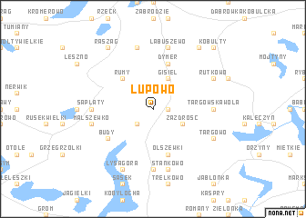 map of Łupowo