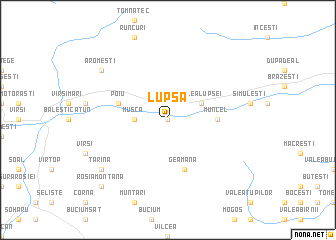 map of Lupşa