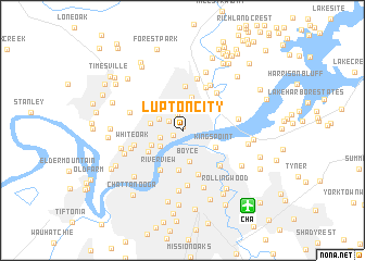 map of Lupton City