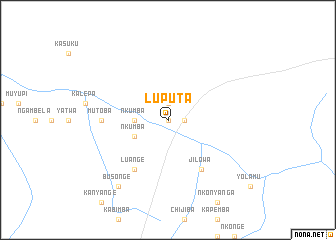 map of Luputa