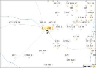 map of Lupwe