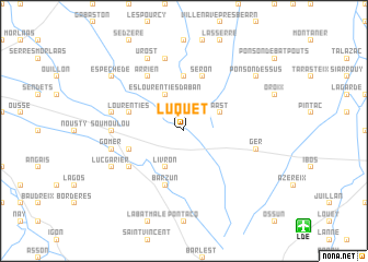 map of Luquet