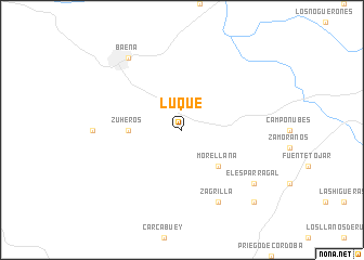 map of Luque