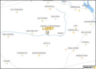 map of Luray