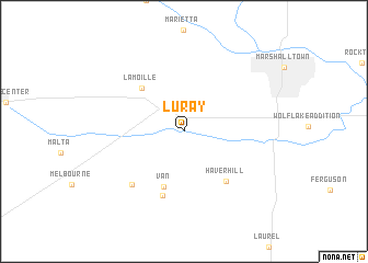 map of Luray