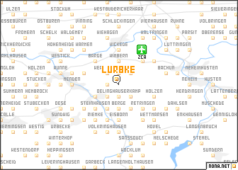 map of Lürbke