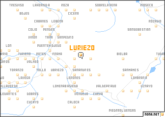 map of Luriezo