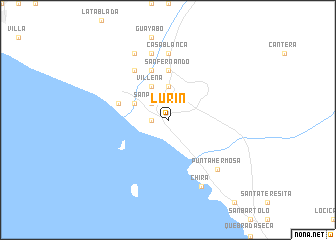 map of Lurín
