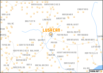 map of Lusacan