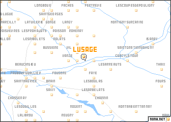 map of LʼUsage