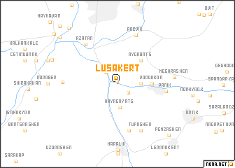 map of Lusakert