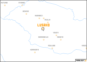 map of Lusako