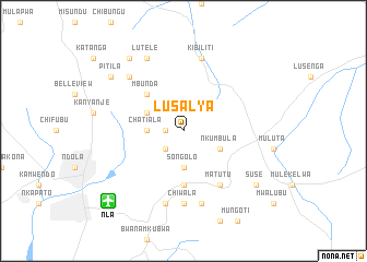 map of Lusalya