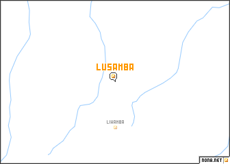 map of Lusamba