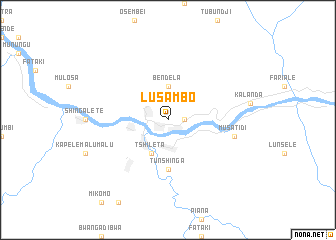 map of Lusambo