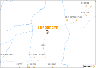 map of Lusangaye