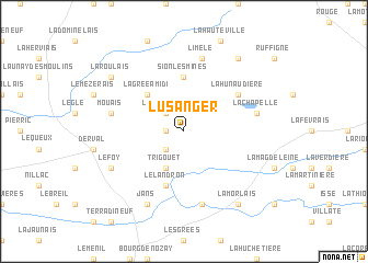 map of Lusanger