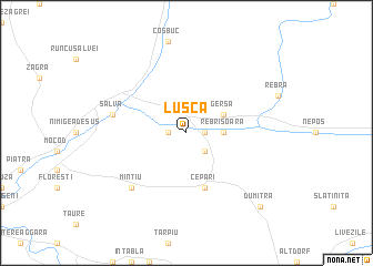 map of Luşca