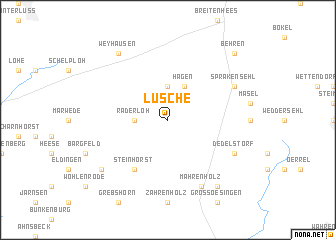 map of Lüsche