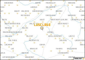 map of Lusclade