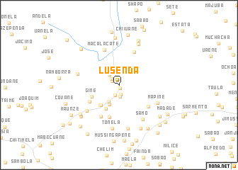 map of Lusenda