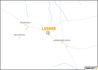 map of Lūshāb