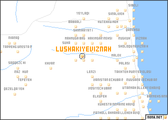 map of Lūshakī-ye Vīznah