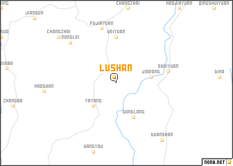 map of Lushan
