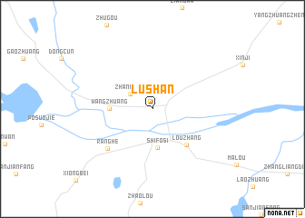 map of Lushan