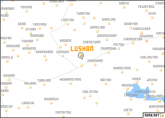 map of Lushan