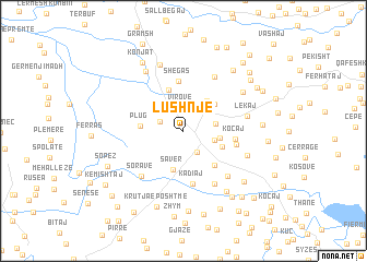 map of Lushnjë