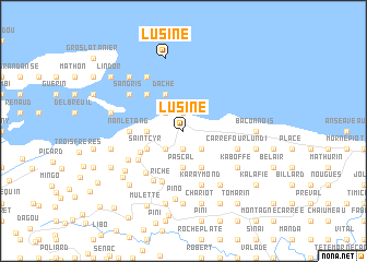 map of LʼUsine