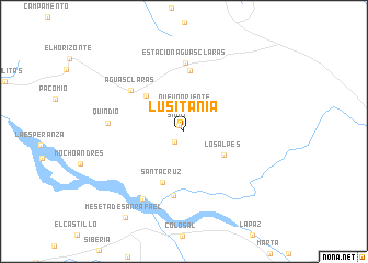 map of Lusitania