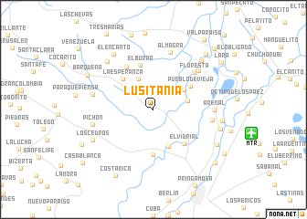 map of Lusitania