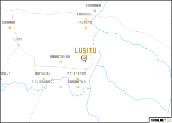 map of Lusitu