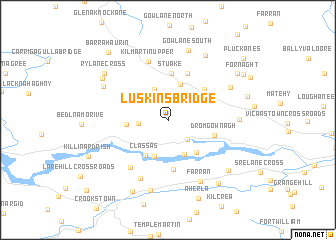 map of Luskinʼs Bridge