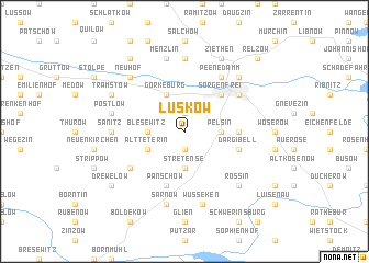 map of Lüskow