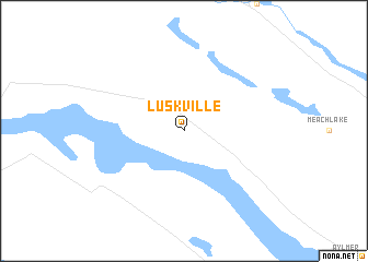 map of Luskville