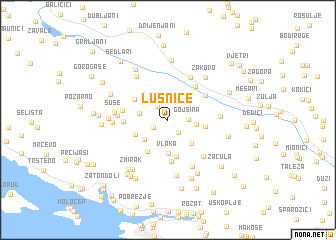 map of Lušnice