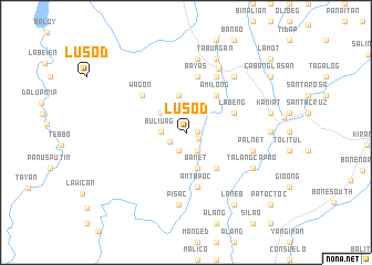 map of Lusod