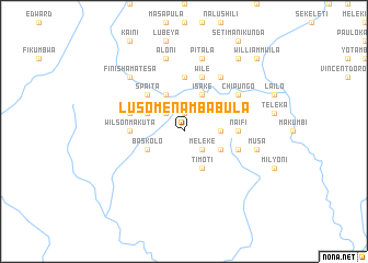 map of Lusomena Mbabula