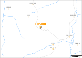 map of Lusoni