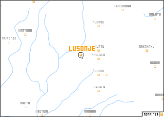 map of Lusonje