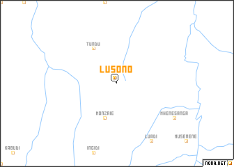 map of Lusono