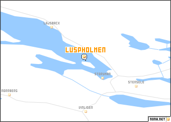 map of Luspholmen