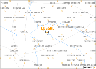 map of Lussac