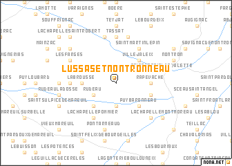 map of Lussas-et-Nontronneau