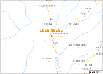 map of Lussimbése