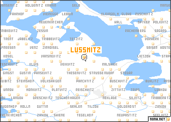 map of Lüßmitz