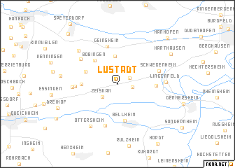 map of Lustadt